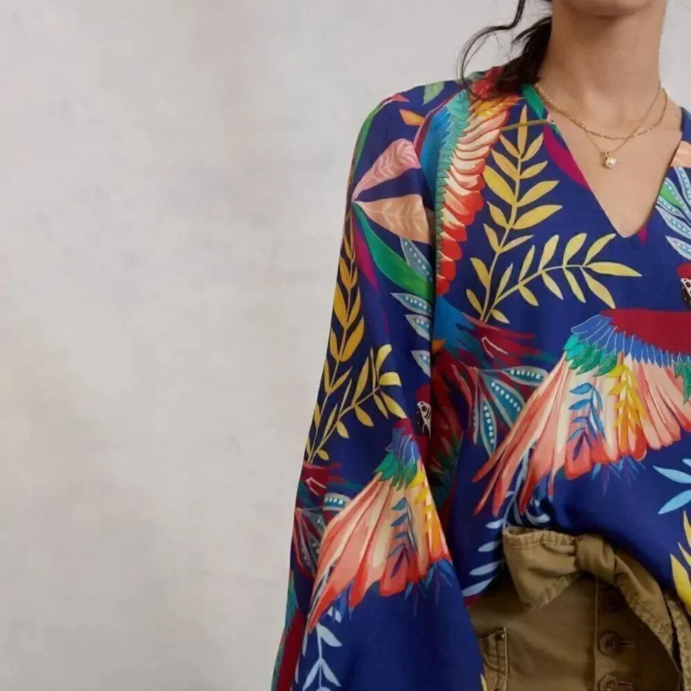 NWT ANTHROPOLOGIE FARM RIO Kaia Blouse XS